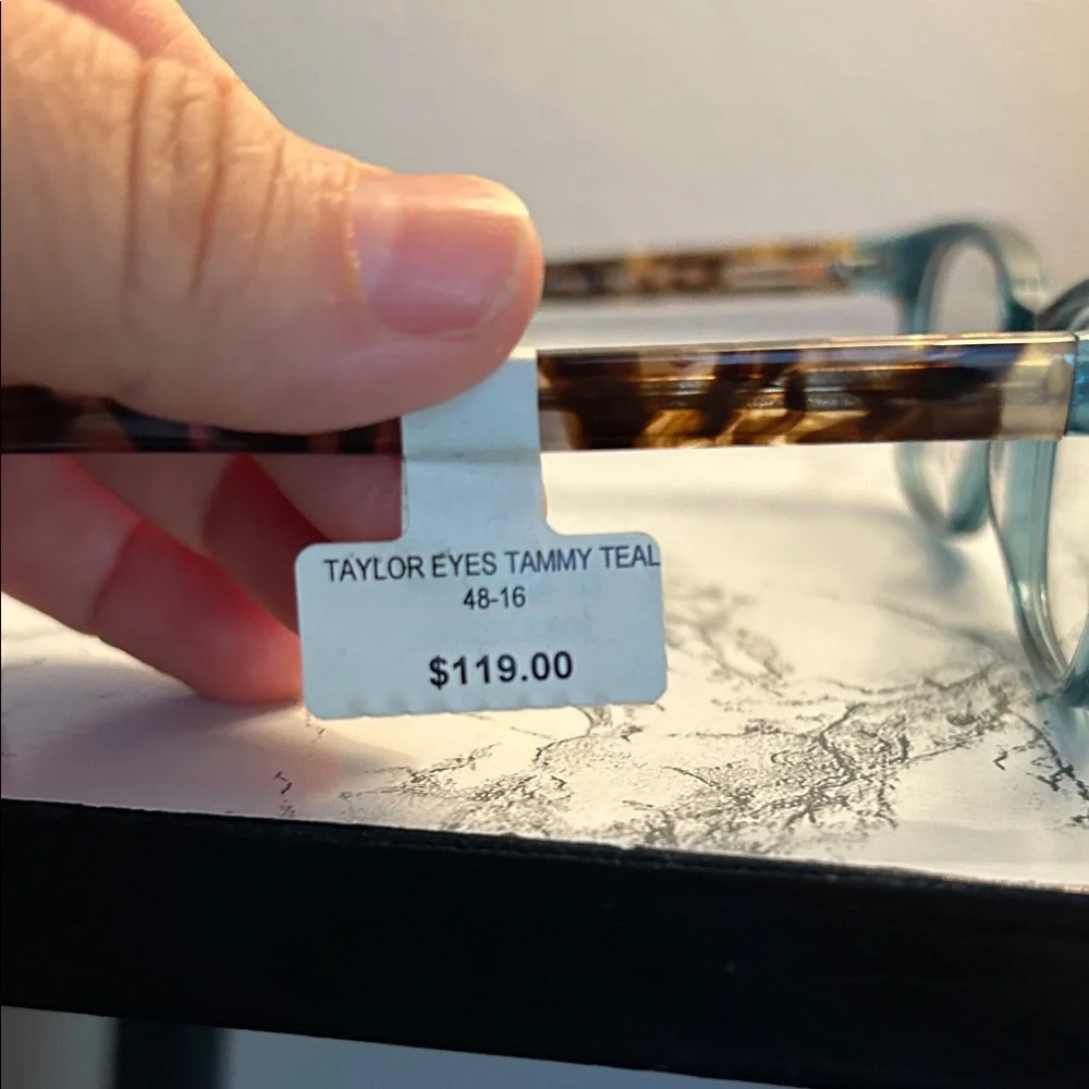 Taylor Eyes Teal Glasses For Women Size 48-16-135
